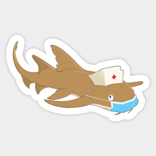 Nurse Shark, Mask Up Sticker